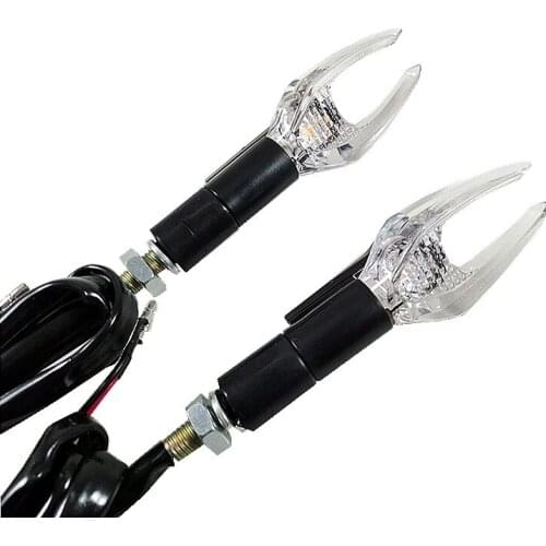 2x 8mm Motorcycle LED Turn Signal Indicator Light Universal Blinker Flash Lamp For Honda Yamaha Suzuki Kawasaki Touring