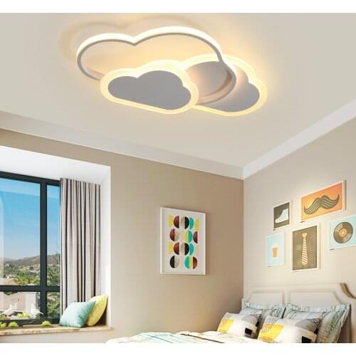 Led Ceiling Lamp for Childrens Room Bedroom Modern Dimmable Lighting Fixtures For Ceiling Kids Room Cloud Pink Ceiling Lamps