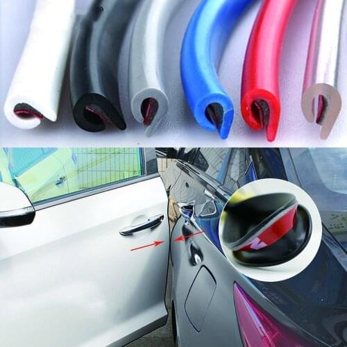 Universal Car Door Protection Side Edge Rubber Scratch Protector 5M Anti Scratch Car Door Anti Collision Moulding Strip