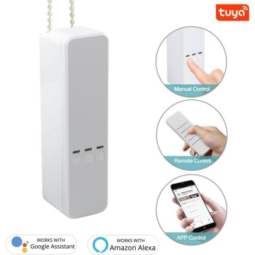 WiFi Tuya Automatic Curtain Control Roller Shade Driver DIY Roller Shutter Motor Smart Life APP Remote Control Alexa Google Home