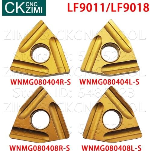 WNMG080404L-S WNMG080404R-S WNMG080408L-S WNMG080408R-S LF9018 LF9011 Carbide slotting Turning Inserts WNMG R CNC Lathe Tools