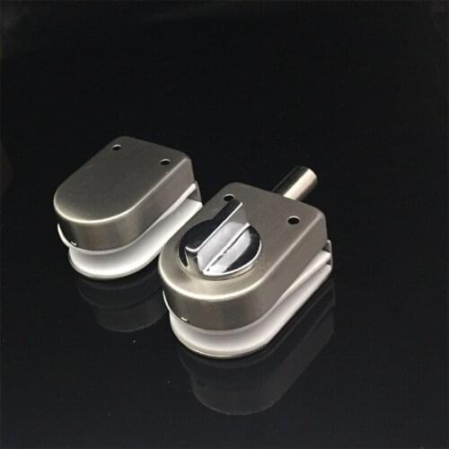 Yooap LT-28 Stainless Steel Door Lock for Bathroom Toilet Shed Office 10-12mm Glass Door Catch Security Door Latch Easy Fit