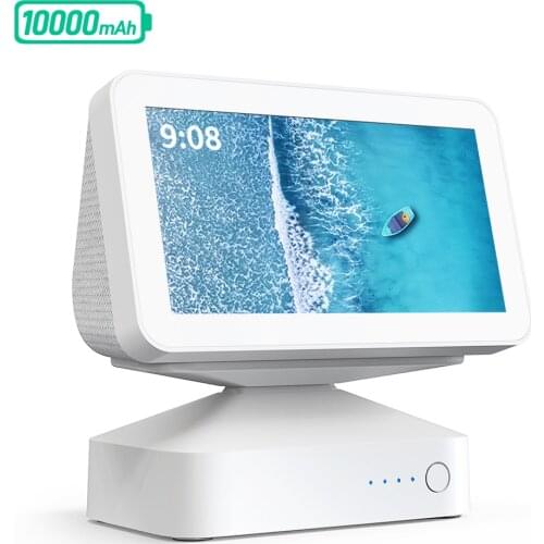 GGMM ES5 Battery Base for Amazon Echo Show 5 YouTube Video Display Alexa Smart Display Speaker Stand Mount 10000mAh Power Bank