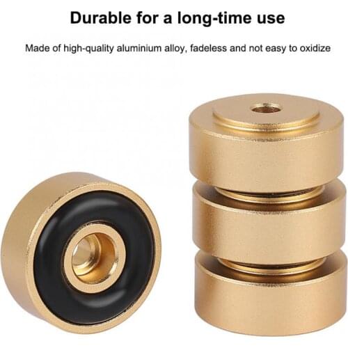 4pcs/set 20*8mm Aluminum Alloy Amplifier Feet Shock Absorber Amplifier Pads Feet Speaker Amplifier Accessories