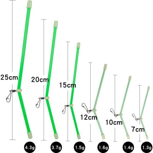 5pcs Fishing plastic tube balance bracket plastic luminous group night fishing elbow sea fishing balance connector Accessories
