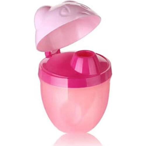 80mlPortable Newborn Baby Cartoon Milk Powder Box Three-Way Rotating Baby Milk Powder Dispenser Storage Snack Box