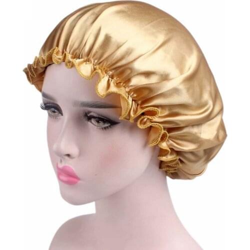 Satin Night Hat Lace Hat Hair Band Night Hair Care Bonnet Nightcap For Women Headwear Hair Jewelry Accessories Hair Caps