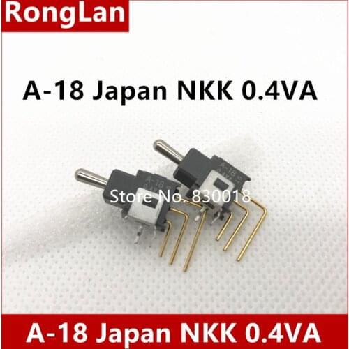 [BELLA]A-18 Japan NKK 0.4VA curved legs about 3 feet toggle switch reset switch new original--10PCS/LOT