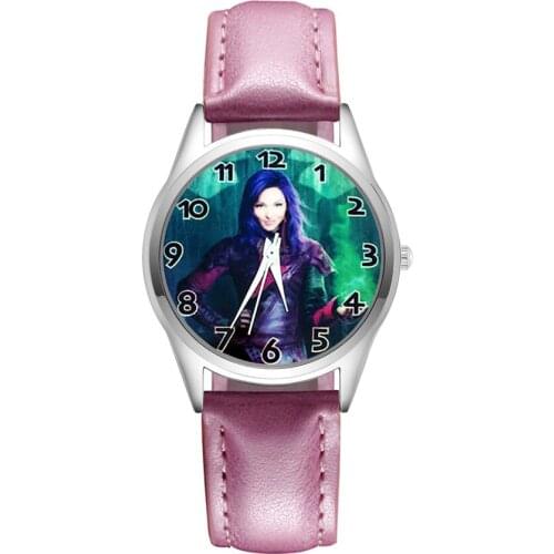 Cartoon Cute pretty style Childrens Watches Kids Students girls Quartz Leather strap Wrist Watch JC32