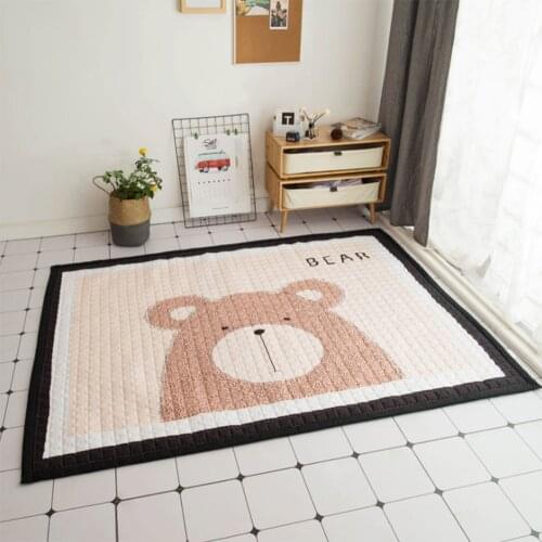 Animals baby crawling mat Elephant Fox Bear Baby Play Mats Blanket Kids Carpet 195×145cm Home Decor Photo Props