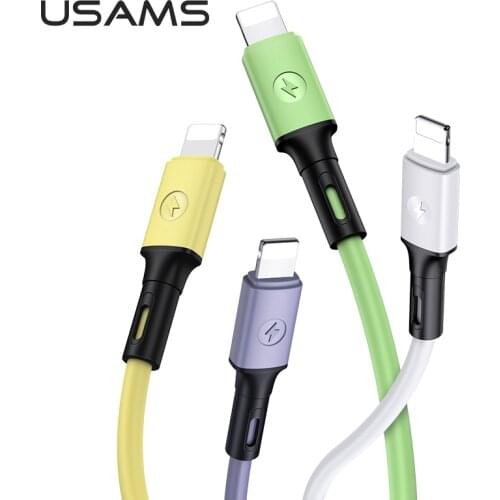 USAMS 10 pcs Usb Cable C Charging Cable Lightning Cable For Xiaomi Redmi Note 9 iphone 11 Pro max Usb Type C Phone Data Cable