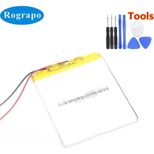 New 2320mAh Rechargeable Li-Polymer Battery For Digma R60G e605 e626 e635 e629 e630 s665 E-book Reader Accumulator 3-Wire +Tools