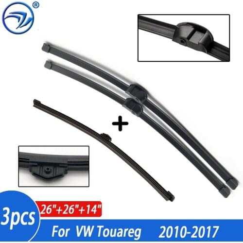 Windscreen Wiper Blades Set For VW Touareg 2010 2011 2012 2013 2014 2015 2016 2017 Front Rear Wipers For Porsche Cayenne