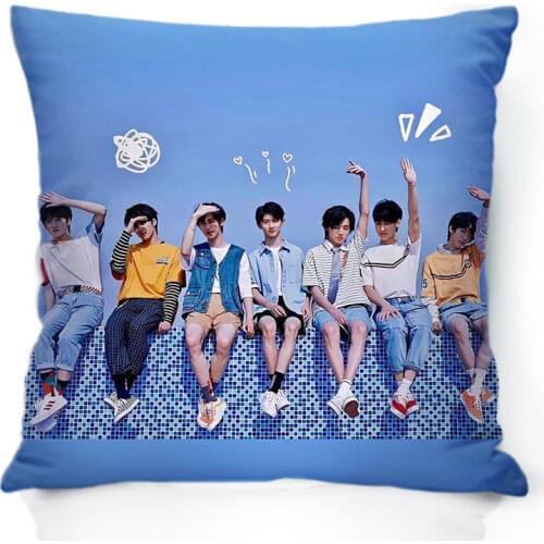 Times Youth League Pillowcase TNT Ma Jiaqi Ding Chengxin Liu Yaowen Picture Humanoid Doll Pillowcase Star Surroundings Souvenir