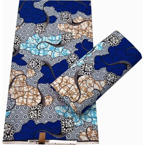 New 6 yards of original wax 100% cotton african wax print fabric Blesing 2021 high quality tissue african fabric