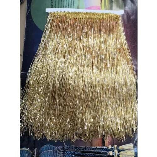 Silver gold black Beaded Fringe Ribbon Trim Fringe Tassel Lace Trim 5 yards 30cm long