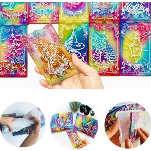 Tarot Resin Mold Diy Game Card Silicone Molds Handmade Craft Epoxy Resin Tools Keychain Pendant Jewelry Making