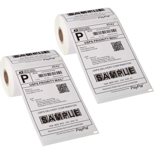 NETUM 100mm Thermal Printing Paper for Thermal Printer Barcode Sticker/Label/Adhensive Thermal Type for NT-8006