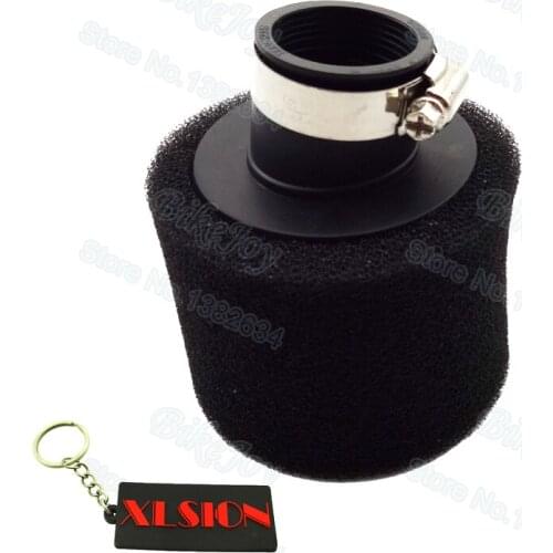 Angled Air Filter 35mm Dual Layer Sponge Bent Neck Foam Cleaner 110cc 125cc CRF KLX Pit Dirt Bike ATV Quad Go Kart Motorcycle