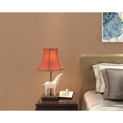 Beibehang Yellow brown Pure color 3D wallpaper roll living room TV wall wallpaper for walls 3 d Desktop bedroom 3D wallpaper