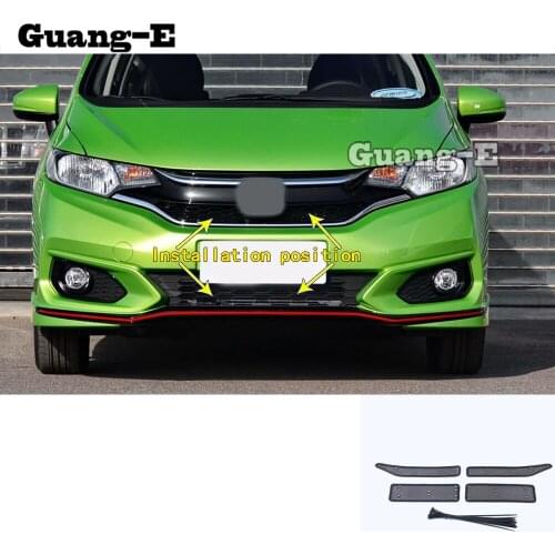 For Honda Fit Jazz 2017 2018 2019 Car Grille Insect Screening Mesh Front Grille Net Cover Screen Netting Parts 4pcs