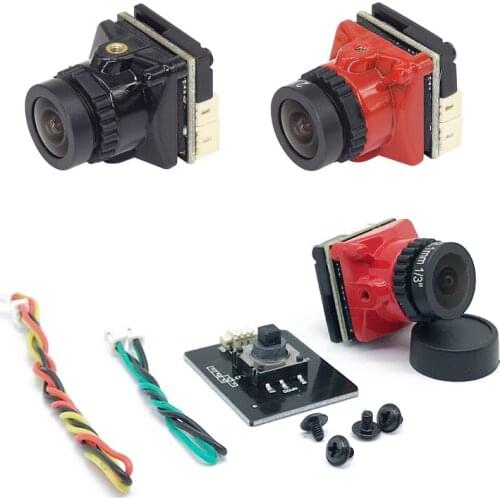 5.8G CMOS 1200TVL FPV Camera 1/3' Super WDR 2.1mm Lens Micro Camera DC5-30V Input PAL/NTSC Switchable for RC Racing Drone