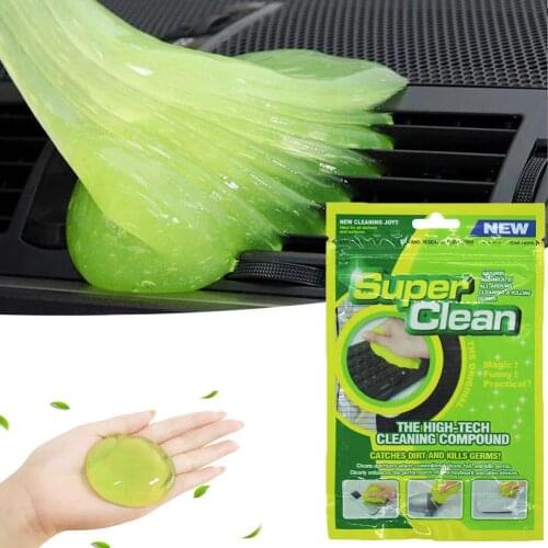 80g Practical Car Keyboard Cleaning Gel Clean Pad Glue Powder Cleaner Magic Cleaner Dust Remover Gel Car Home Cleaning Tool