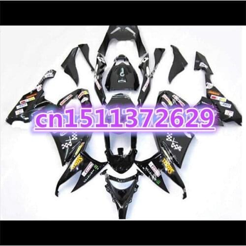 ABS Fairing For KAWASAKI ZX 10R 08-10 NINJA ZX-10R 08 09 10 all black ZX10R 2008 2009 2010 Fairings set-Dor D
