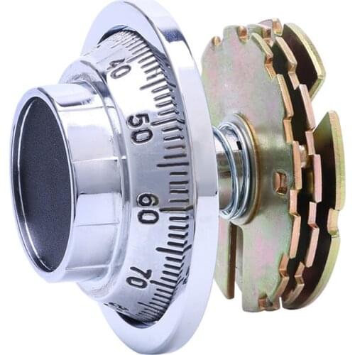 Antique Mechanical Combination Lock Safe Deposit Box/Filing cabinet Vault Dial Numeral Lock Password Safe cabinet accessories