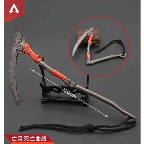 Apex Legends Revenan Heirloom Boy Gift Alloy 22cm Dead Mans Curve Sickle Swords Weapons Model Only For Game Collection Gifts