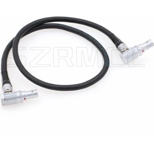 ARRI Cameras Right Angle 5 Pin Male to Right Angle 5 Pin Male Timecode in/Out Cable for Sound Devices Ambient Lockit Zaxcom