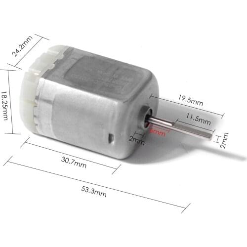 AZGIANT New 2pcs 18mm D Spindle Car Central Door Lock Motor Flat Shaft For Mabuchi FC280SC-20150 BN387615