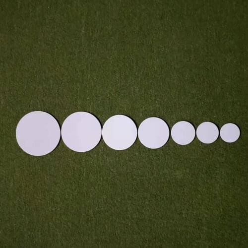 FREE SHIPPING 100pcs/lot Sublimation Blank Metal Plates Round Aluminum Sheet for DIY Ptinting Transfer 0.45mm thickness