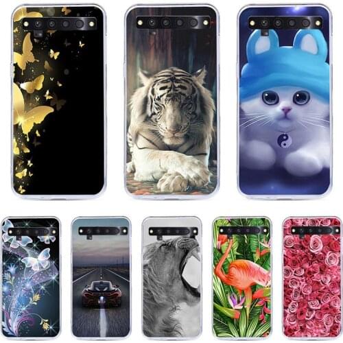 CALROVTE Case For TCL 10 SE Silicon TPU Cover For TCL 10 SE Cat Animal Shell Bag Housing Phone Cases