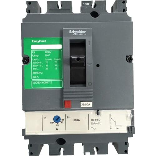 CVS Molded Case Electrical Molded Case Circuit Breaker Air Switch 100F 3P 16A 20A 25A 32A 40A 50A 63A 80A 100A 380/415VAC