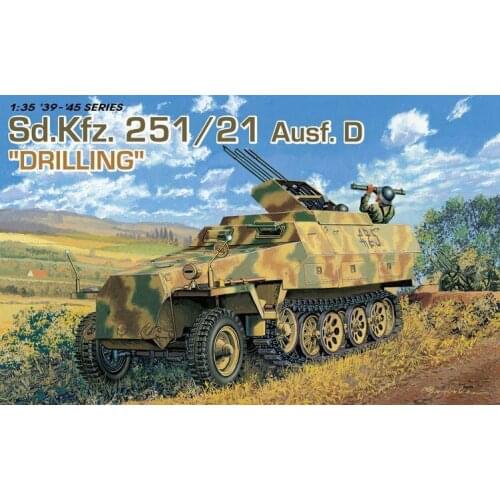 DRAGON 6217 1:35 Scale Sd.Kfz.251/21 Ausf. D "Drilling" model kit