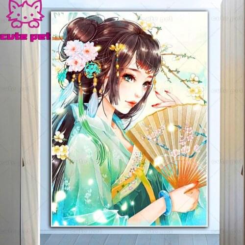 Needlework Patterns Diy Fantasy classical woman 5d Diamond Painting Cross Stitch 2020 Diamond Embroidery Rhinestone mosaic gifts