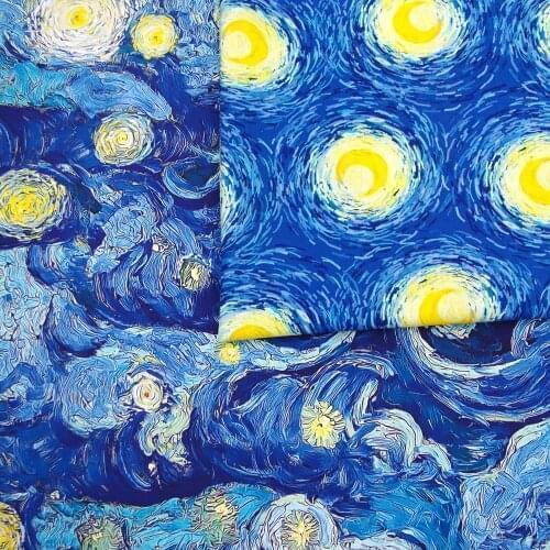 110cmx100cm Cotton Woven Fabric for textile, pathwork, cloth - Irregular Blooming Pattern