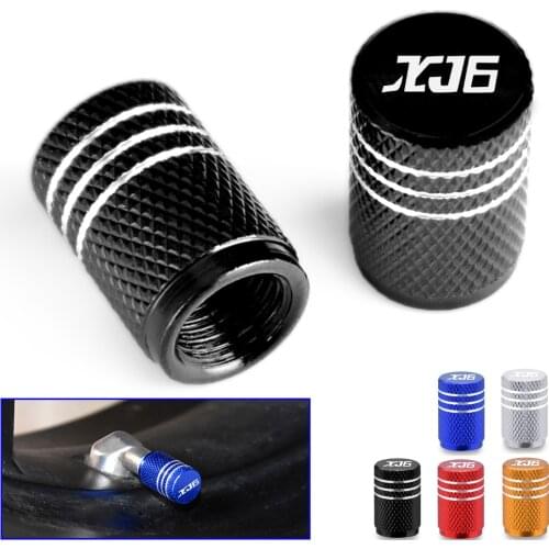 CNC XJ6 LOGO Motorcycle Tire Air Valve Caps Moto Wheel Tyre Dust Stems Cover For YAMAHA XJ6 DIVERSION XJ6 All Years Accessories