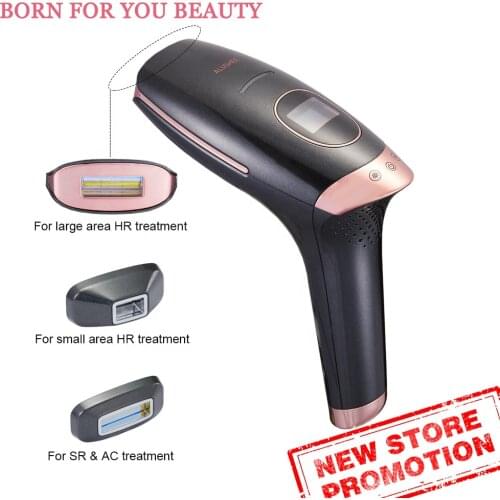 Ice Cool Laser Hair Epilator Unlimited Flash IPL Hair Removal Device For Facial BIKINI Body Epilator For Women