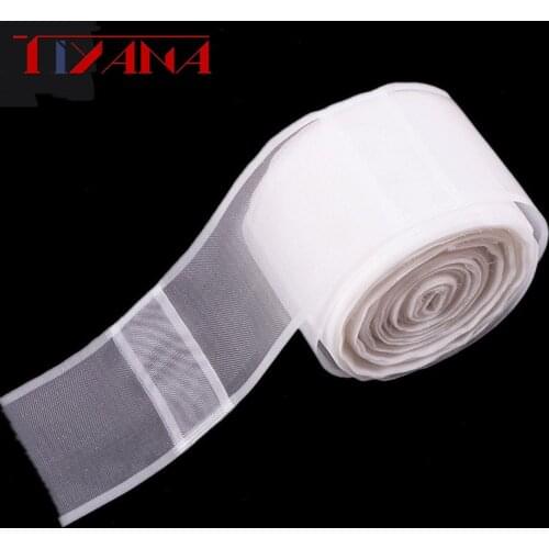 10 meter curtain tape hook curtains accessories white transparent curtain ribbon polyester hook tape#3