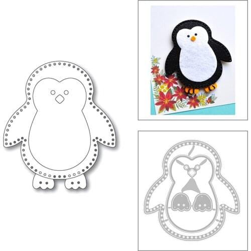 2020 New Animal Penguin Metal Cutting Dies For DIY Cut Paper Craft Making Card Sewing 3D Scrapbooking and Album No Stamps Sets