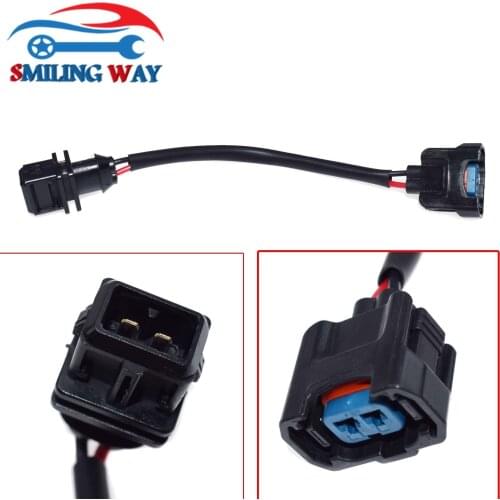 SMILING WAY# OBD1 TO OBD2 Fuel Injector Conversion Jumper Connector Wire Harness Wiring Pigtail Plug For Honda Acura