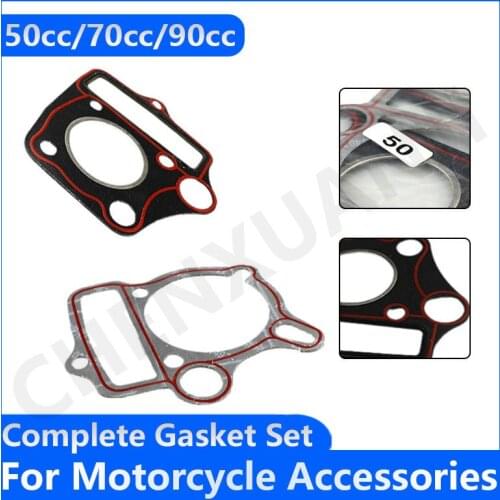 2pcs/set Complete Gasket Set for GY6 Cylinder Gasket Set Cushion Pad 50/60/80/100/125CC 270E Motorcycle Scooter Accessories