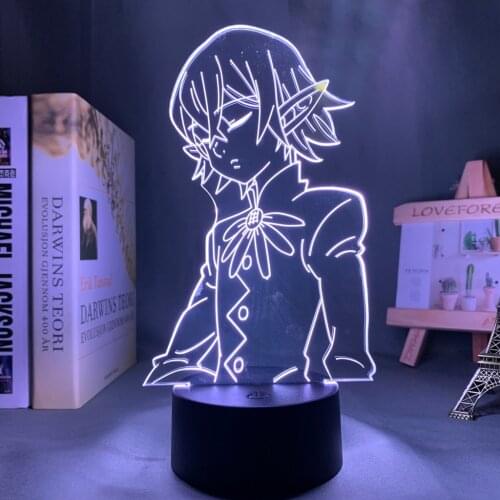 The Seven Deadly Sins Helbram Led Night Light for Bedroom Decor Nightlight Birthday Gift Anime 3d Lamp The Seven Deadly Sins