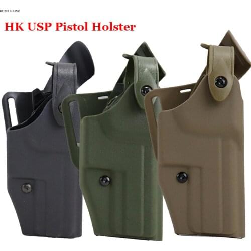 Right Hand Tactical Gun Holster Military HK USP Army Combat Gun Belt Holster Hand Gun Accessories Hunting Airsoft Gun Case