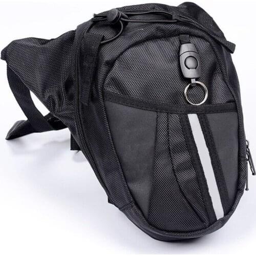 2 pieces Optional Nylon Polyester Black Drop Leg Motorcycle Bicycle Fanny Pack Belt Belt Bag Handbag