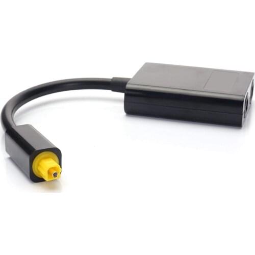 1 in 2 Out Digital Fiber Audio Optical Splitter Cable ,Fiber optic adapter,Fiber converter, Audio Adapter Cable(0.2M)