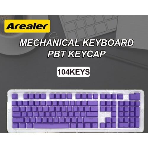 13 Colors Key Caps Mechanical Keyboard 104 Keys PBT Keycap Set Two-color Injection Molding Adopt OEM Height Radian Fits Fingers
