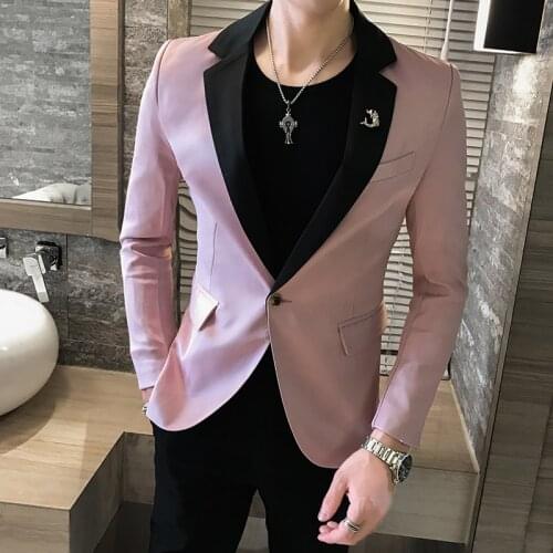 2021 Hot Sale Men Small Suit Loose High Quality Coat Concert Tide Singer Host Costume European C Studio Stage Wear Blazers S-2XL